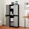 Plastic Storage Cabinet with Lock, Doors, and Adjustable Shelves